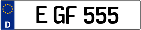 Trailer License Plate